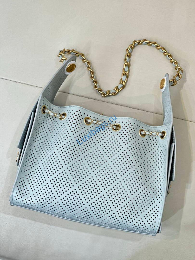 chanel as5293 small hobo preforated calfskin light blue 7 Chanel AS5293 Small Hobo Preforated Calfskin Light Blue | as5293 small hobo hollow out lambskin 146