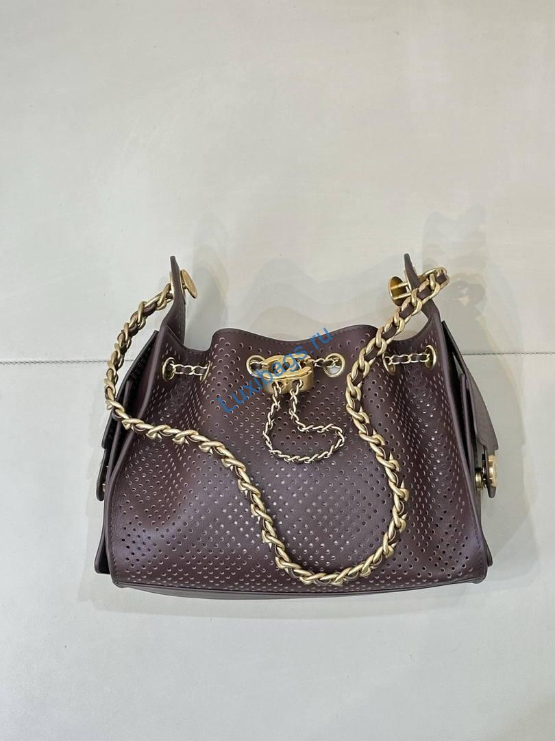 chanel as5631 mini hobo bag preforated calfskin dark brown 4 Chanel AS5631 Mini Hobo Bag Preforated Calfskin Dark Brown | as5631 mini hobo bag preforated calfskin 021