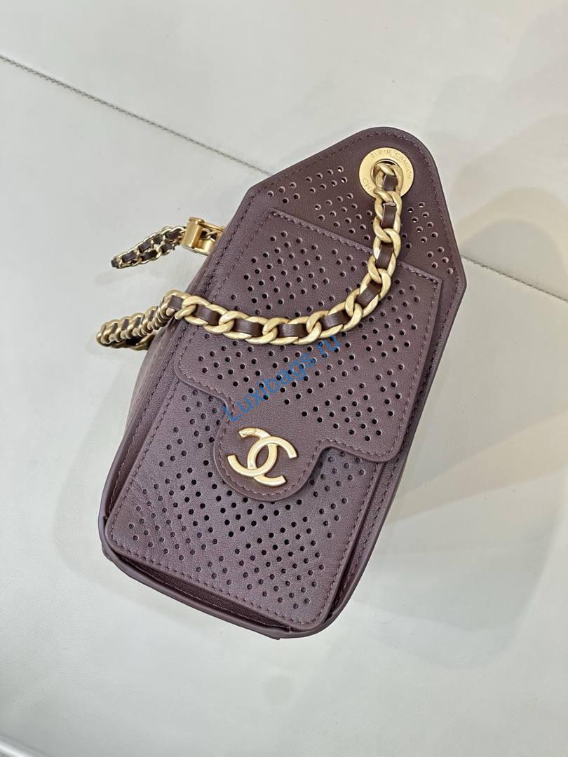 chanel as5631 mini hobo bag preforated calfskin dark brown 7 Chanel AS5631 Mini Hobo Bag Preforated Calfskin Dark Brown | as5631 mini hobo bag preforated calfskin 024