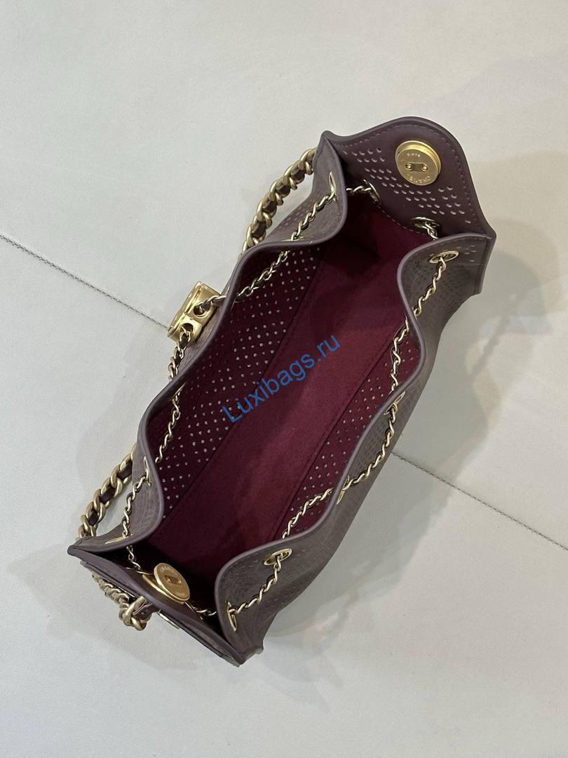 chanel as5631 mini hobo bag preforated calfskin dark brown 10 Chanel AS5631 Mini Hobo Bag Preforated Calfskin Dark Brown | as5631 mini hobo bag preforated calfskin 027