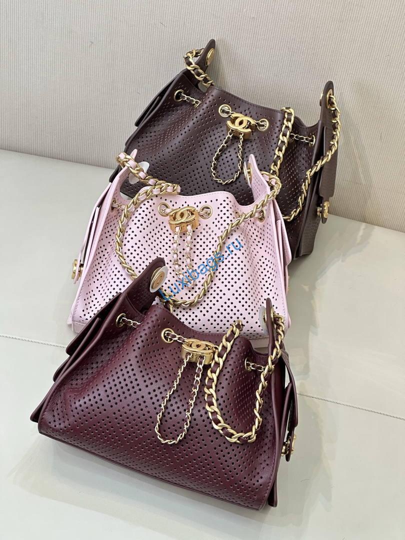 chanel as5631 mini hobo bag preforated calfskin dark brown 2 Chanel AS5631 Mini Hobo Bag Preforated Calfskin Dark Brown | as5631 mini hobo bag preforated calfskin 030