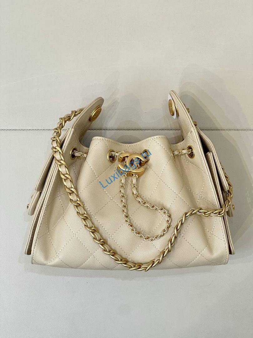 chanel as5631 mini hobo calfskin dark beige 2 Chanel AS5631 Mini Hobo Calfskin Dark Beige | as5631 mini hobo calfskin 003