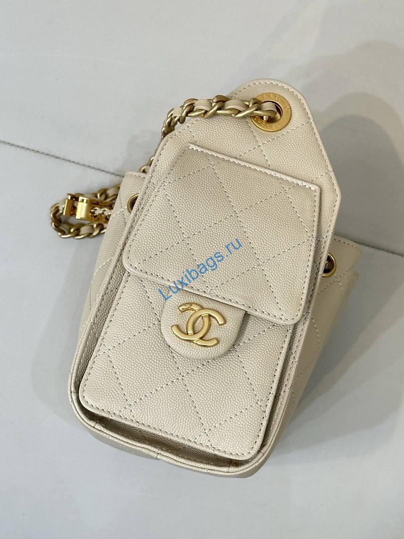 chanel as5631 mini hobo calfskin dark beige 4 Chanel AS5631 Mini Hobo Calfskin Dark Beige | as5631 mini hobo calfskin 005