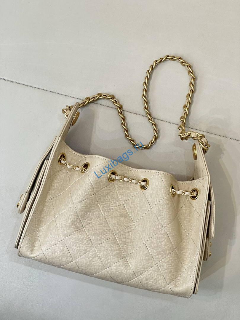 chanel as5631 mini hobo calfskin dark beige 6 Chanel AS5631 Mini Hobo Calfskin Dark Beige | as5631 mini hobo calfskin 007
