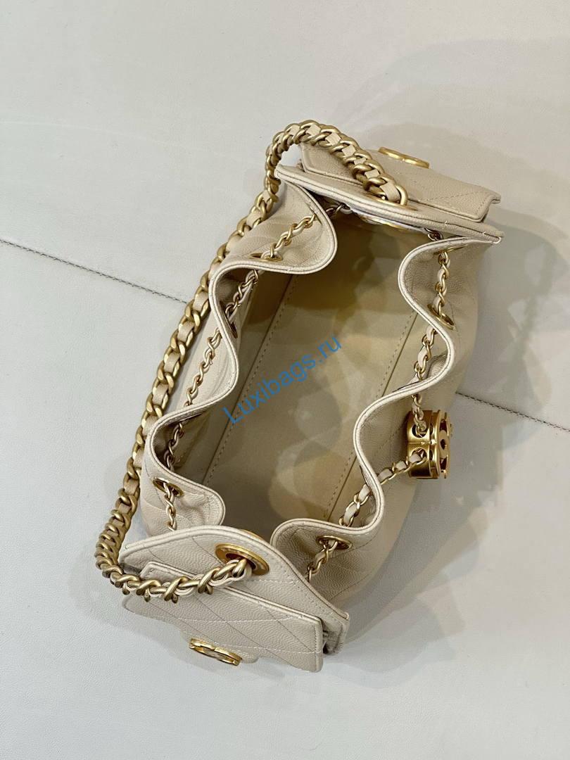 chanel as5631 mini hobo calfskin dark beige 8 Chanel AS5631 Mini Hobo Calfskin Dark Beige | as5631 mini hobo calfskin 009