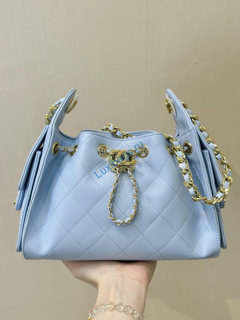chanel as5631 mini hobo calfskin sky blue 1 Chanel AS5631 Mini Hobo Calfskin Sky Blue | as5631 mini hobo calfskin 011