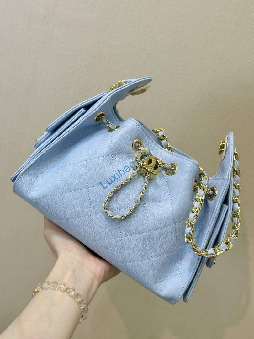 chanel as5631 mini hobo calfskin sky blue 2 Chanel AS5631 Mini Hobo Calfskin Sky Blue | as5631 mini hobo calfskin 012
