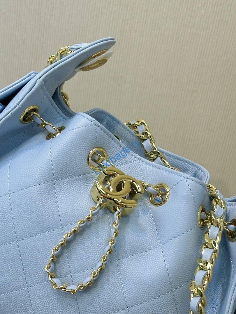 chanel as5631 mini hobo calfskin sky blue 3 Chanel AS5631 Mini Hobo Calfskin Sky Blue | as5631 mini hobo calfskin 013