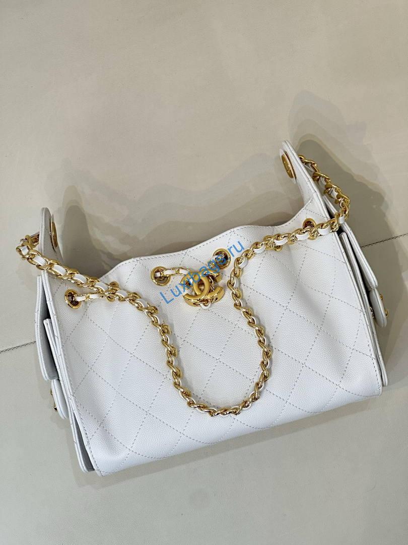 chanel as5631 mini hobo calfskin white inside red 7 Chanel AS5631 Mini Hobo Calfskin White inside red | as5631 mini hobo calfskin 1588
