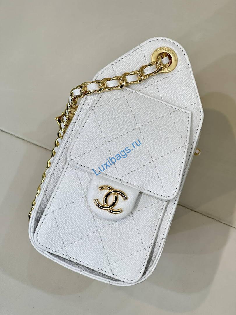 chanel as5631 mini hobo calfskin white inside red 8 Chanel AS5631 Mini Hobo Calfskin White inside red | as5631 mini hobo calfskin 1590