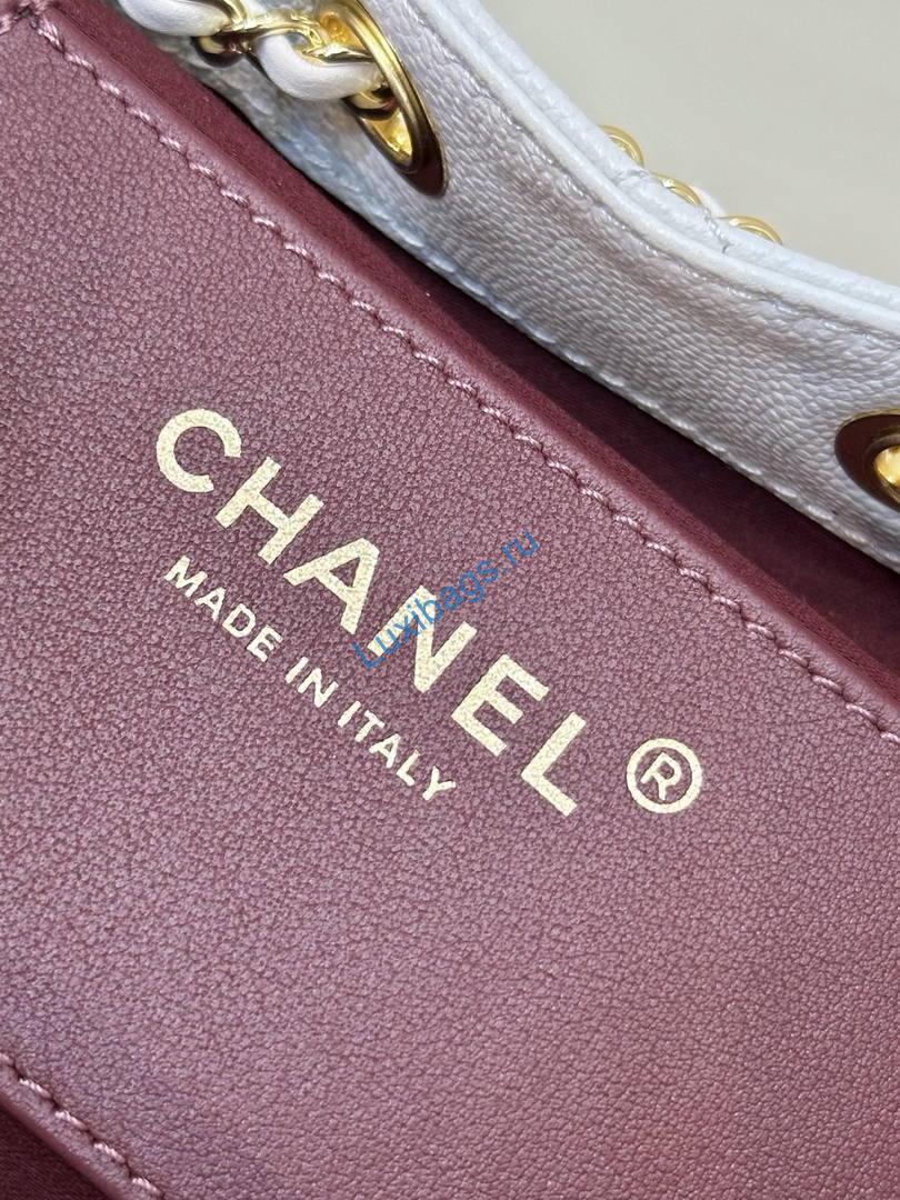 chanel as5631 mini hobo calfskin white inside red 4 Chanel AS5631 Mini Hobo Calfskin White inside red | as5631 mini hobo calfskin 1595