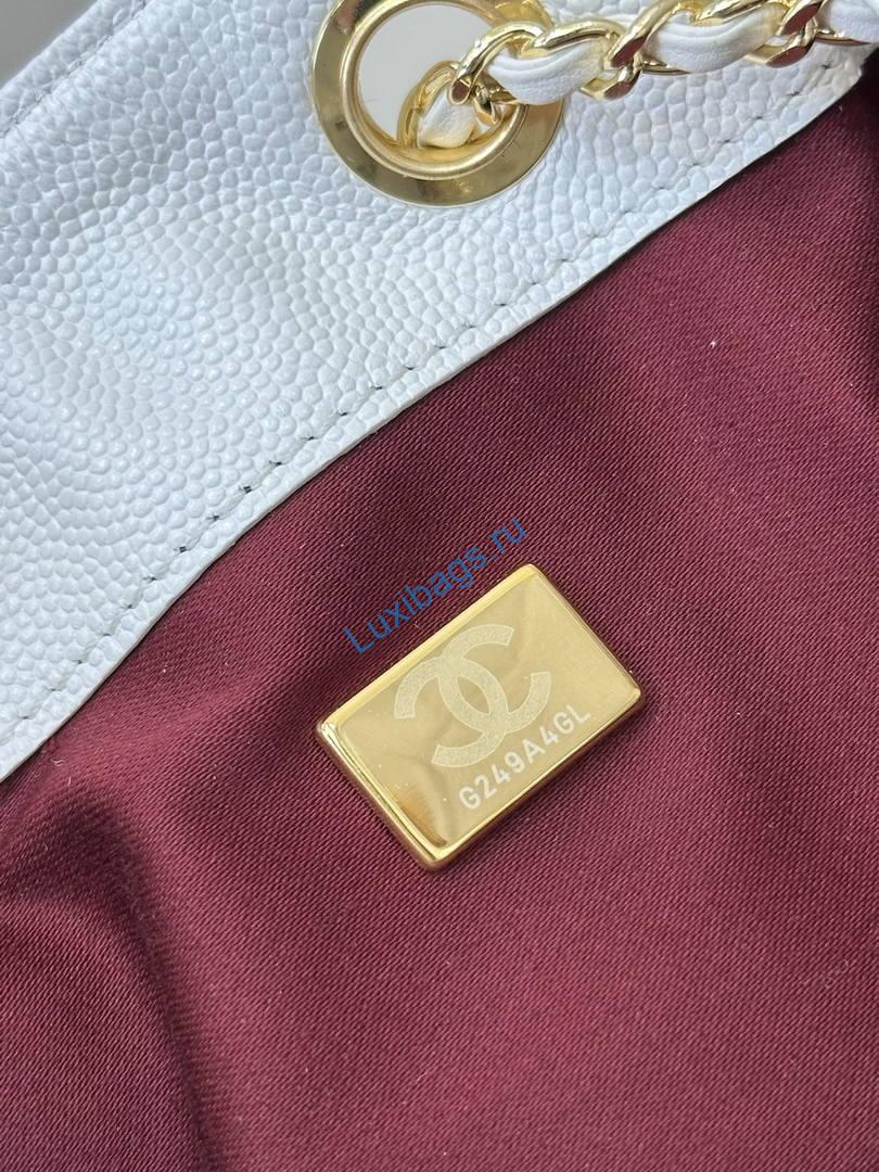 chanel as5631 mini hobo calfskin white inside red 6 Chanel AS5631 Mini Hobo Calfskin White inside red | as5631 mini hobo calfskin 1602