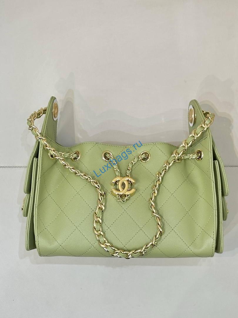 chanel as5631 mini hobo calfskin lemon green 2 Chanel AS5631 Mini Hobo Calfskin lemon green | as5631 mini hobo calfskin 1642