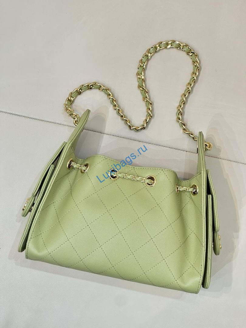 chanel as5631 mini hobo calfskin lemon green 6 Chanel AS5631 Mini Hobo Calfskin lemon green | as5631 mini hobo calfskin 1646