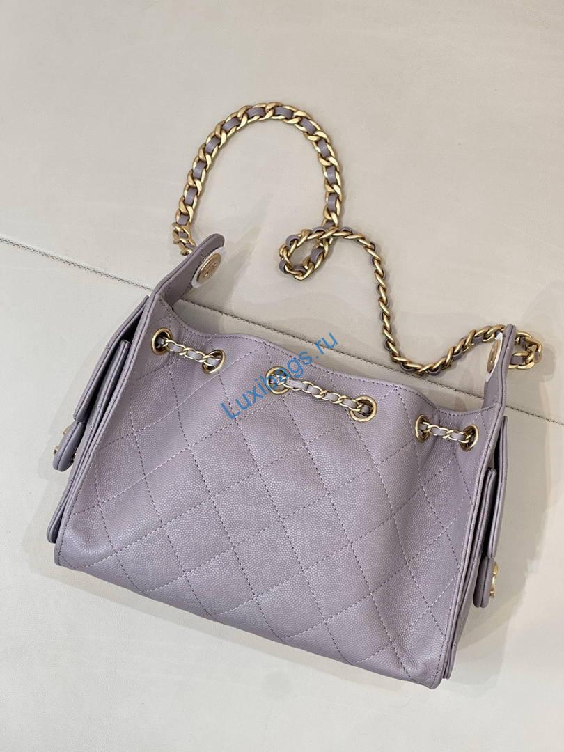 chanel as5631 mini hobo calfskin taro 7 Chanel AS5631 Mini Hobo Calfskin Taro | as5631 mini hobo calfskin 1819