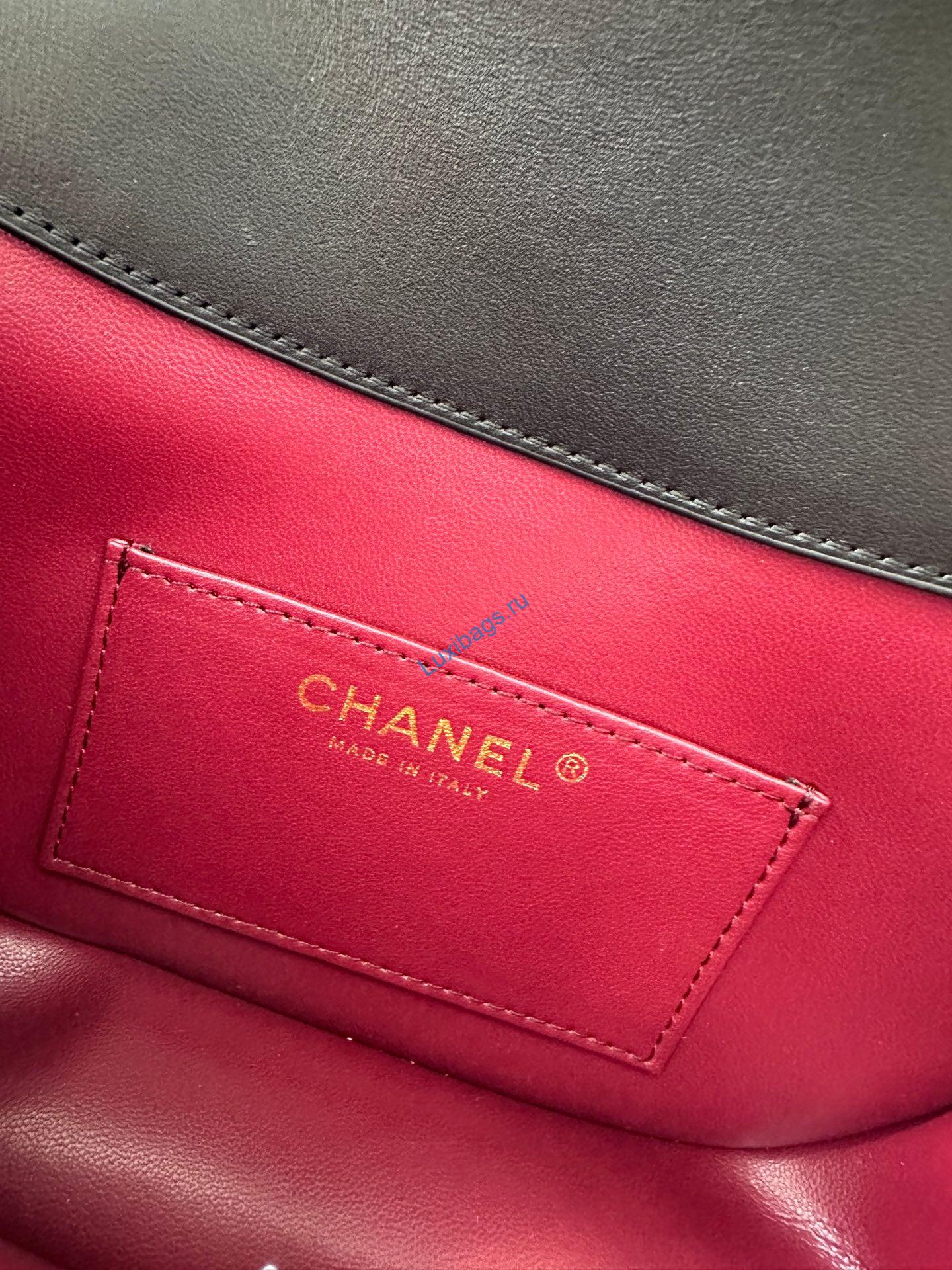chanel as6424 mini flap bag with top handle calfskin black 7 Chanel AS6424 Mini Flap Bag with Top Handle Calfskin Black | as6424 mini flap bag with top handle calfskin black 08