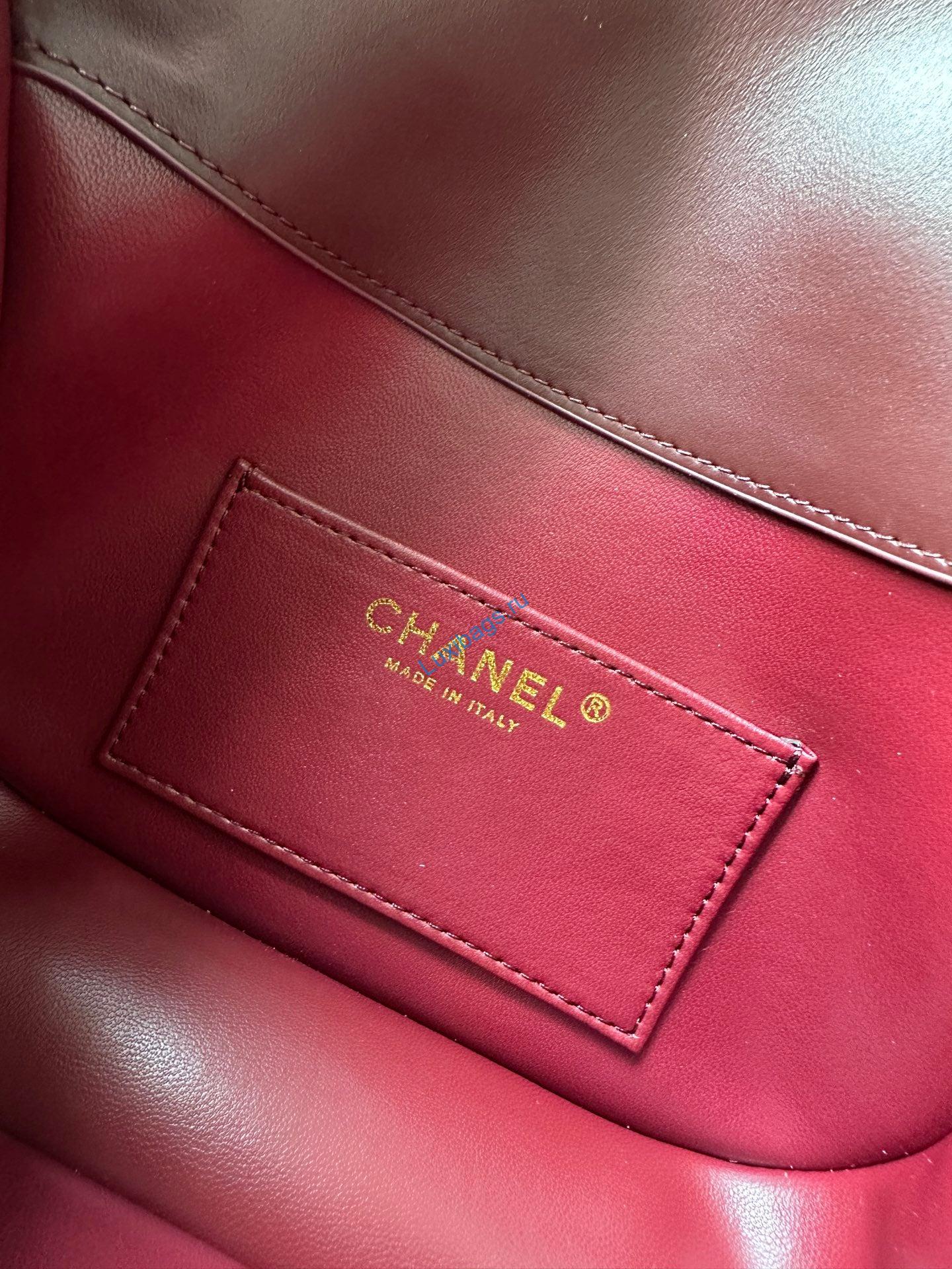 chanel as6424 mini flap bag with top handle calfskin wine red 7 Chanel AS6424 Mini Flap Bag with Top Handle Calfskin Wine Red | as6424 mini flap bag with top handle calfskin wine red 08