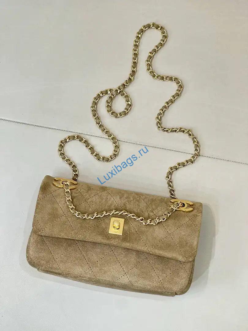 chanel as6449 mini flap bag suede calfskin dark beige 1 Chanel AS6449 Mini Flap Bag Suede Calfskin Dark Beige | as6449 mini flap bag suede calfskin dark beige 11