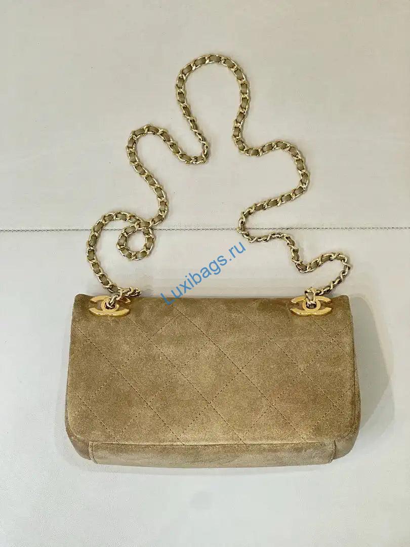 chanel as6449 mini flap bag suede calfskin dark beige 6 Chanel AS6449 Mini Flap Bag Suede Calfskin Dark Beige | as6449 mini flap bag suede calfskin dark beige 16