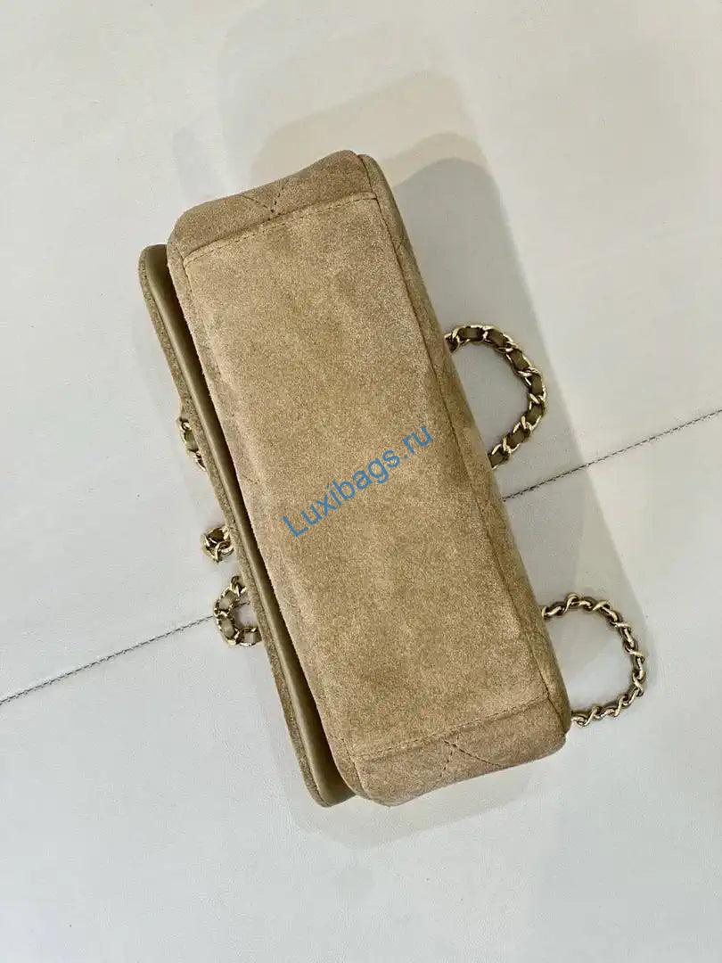 chanel as6449 mini flap bag suede calfskin dark beige 8 Chanel AS6449 Mini Flap Bag Suede Calfskin Dark Beige | as6449 mini flap bag suede calfskin dark beige 18