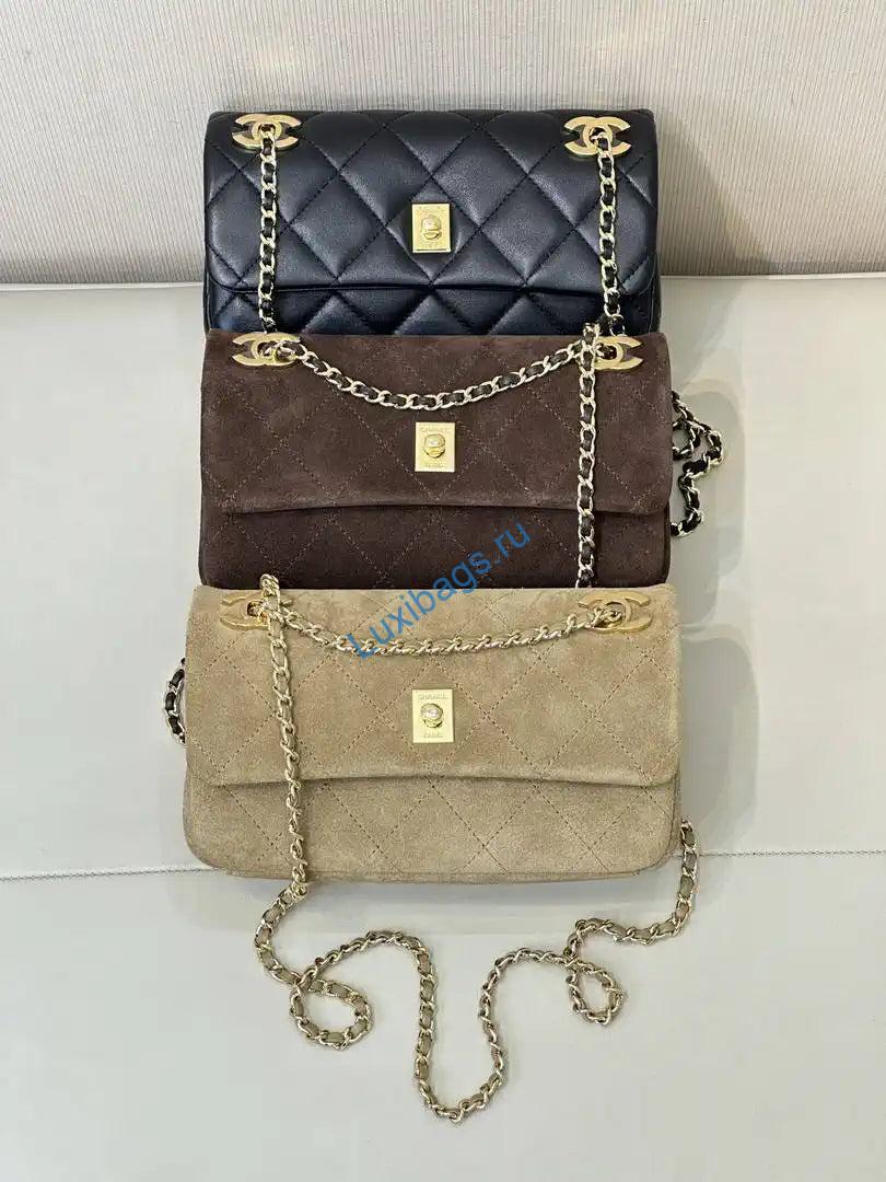 chanel as6449 mini flap bag suede calfskin dark beige 10 Chanel AS6449 Mini Flap Bag Suede Calfskin Dark Beige | as6449 mini flap bag suede calfskin dark beige 20