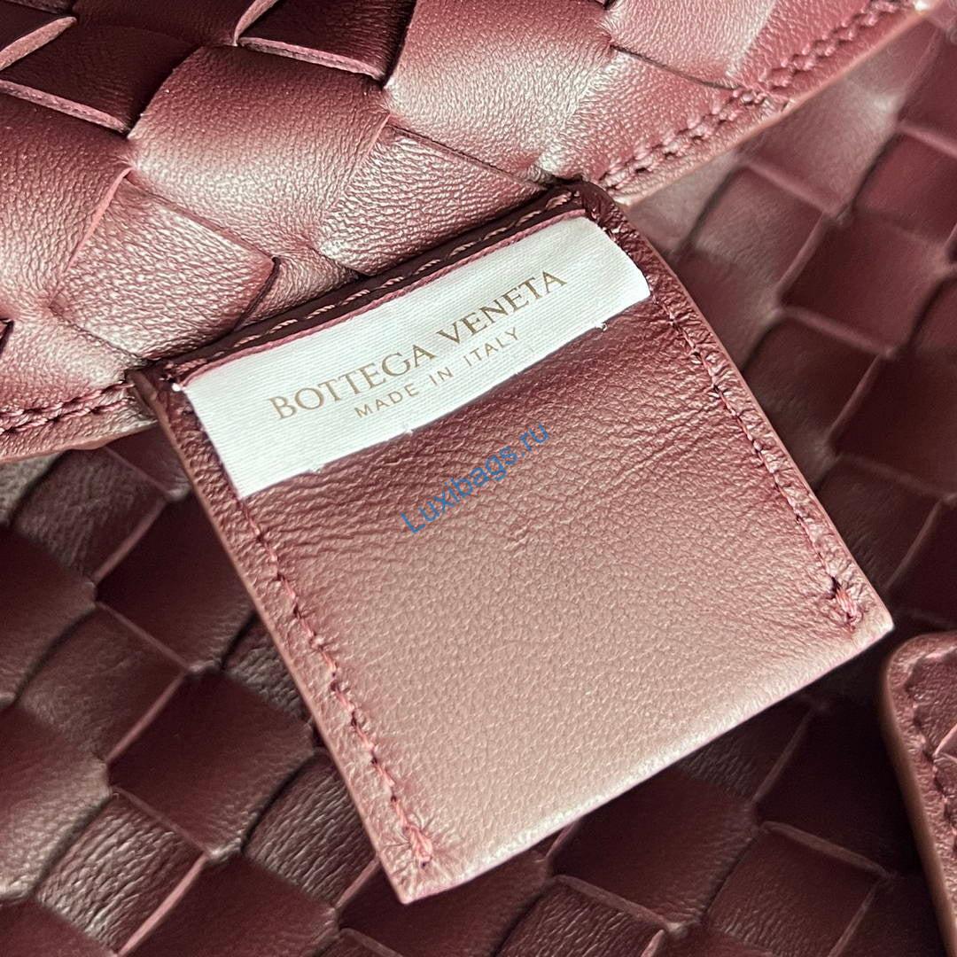 Bottega Veneta BV 844249V4SC01019 Medium Campana Dark redwood | bottega veneta bv 844249v4sc01019 medium campana 136