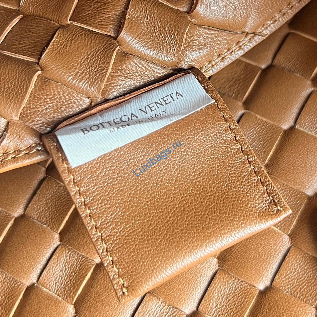 Bottega Veneta BV 844249V4SC01019 Medium Campana Suede Amber Brown | bottega veneta bv 844249v4sc01019 medium campana 154