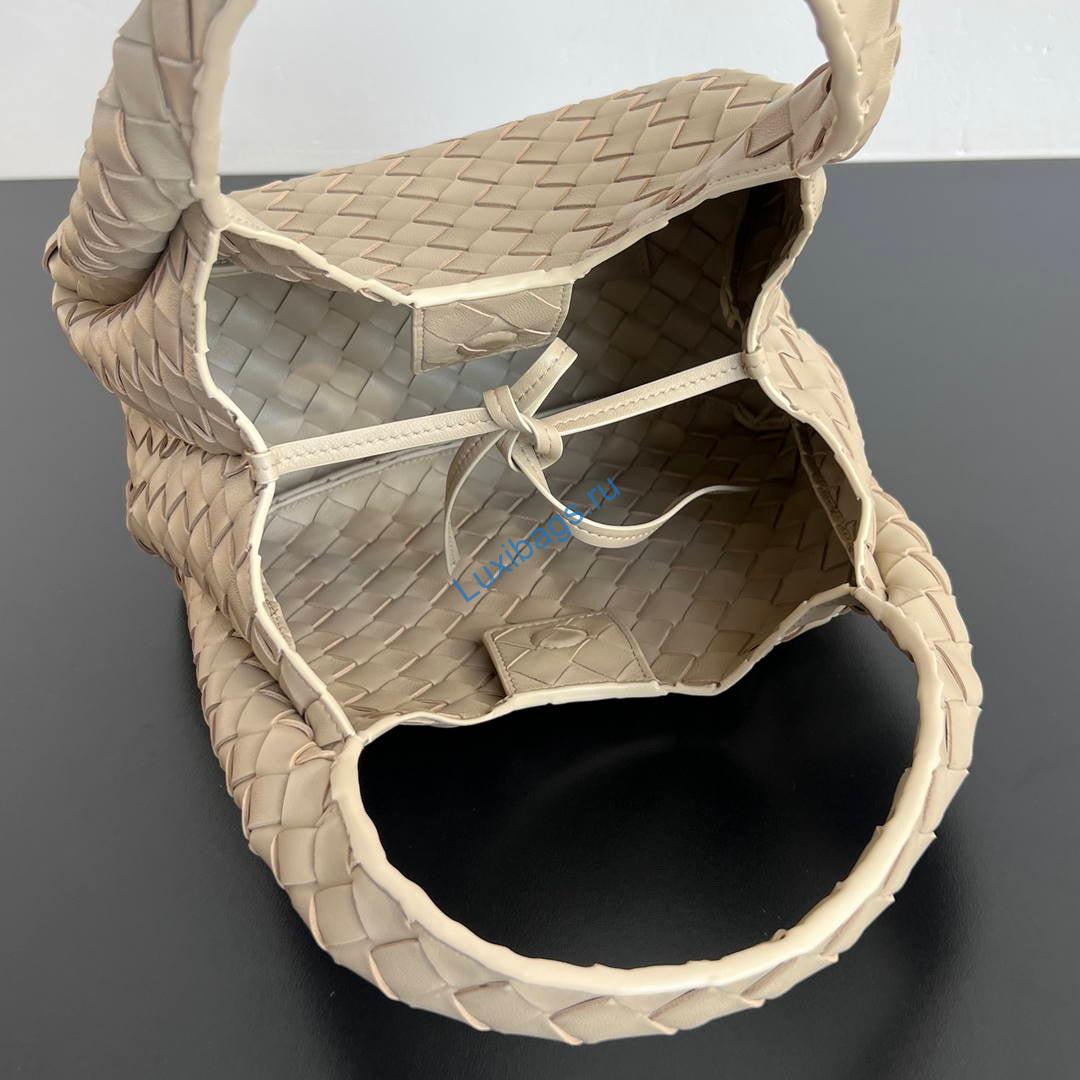Bottega Veneta BV 854248V4SC01019 Small Campana Beige | bottega veneta bv 854248v4sc01019 small campana 24