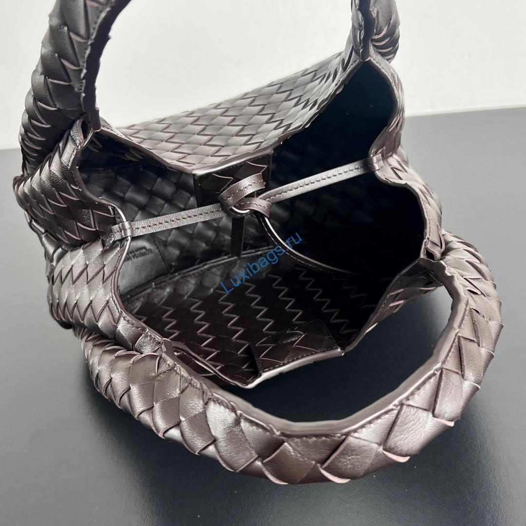 Bottega Veneta BV 854248V4SC01019 Small Campana Dark Brown | bottega veneta bv 854248v4sc01019 small campana 32