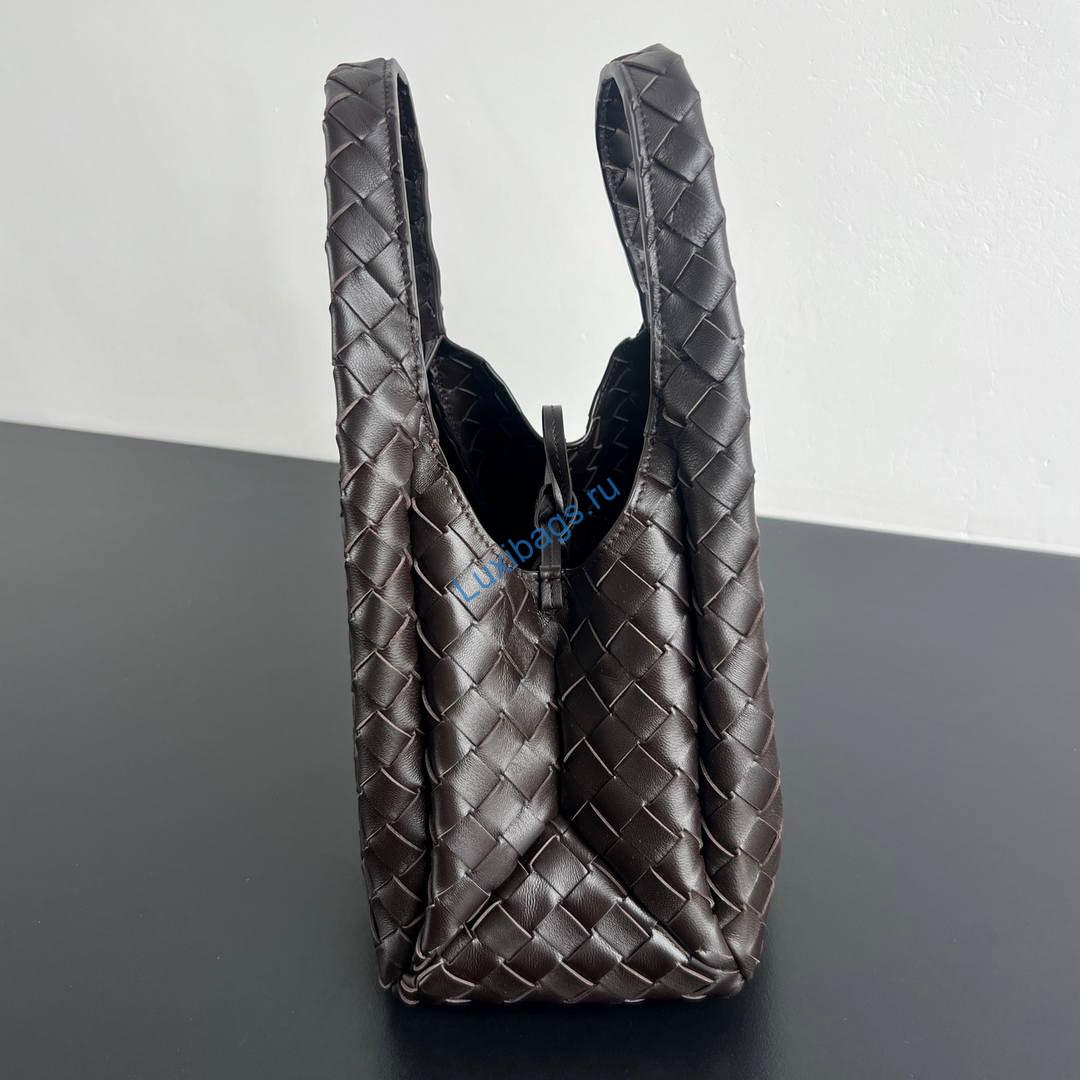 Bottega Veneta BV 854248V4SC01019 Small Campana Dark Brown | bottega veneta bv 854248v4sc01019 small campana 33