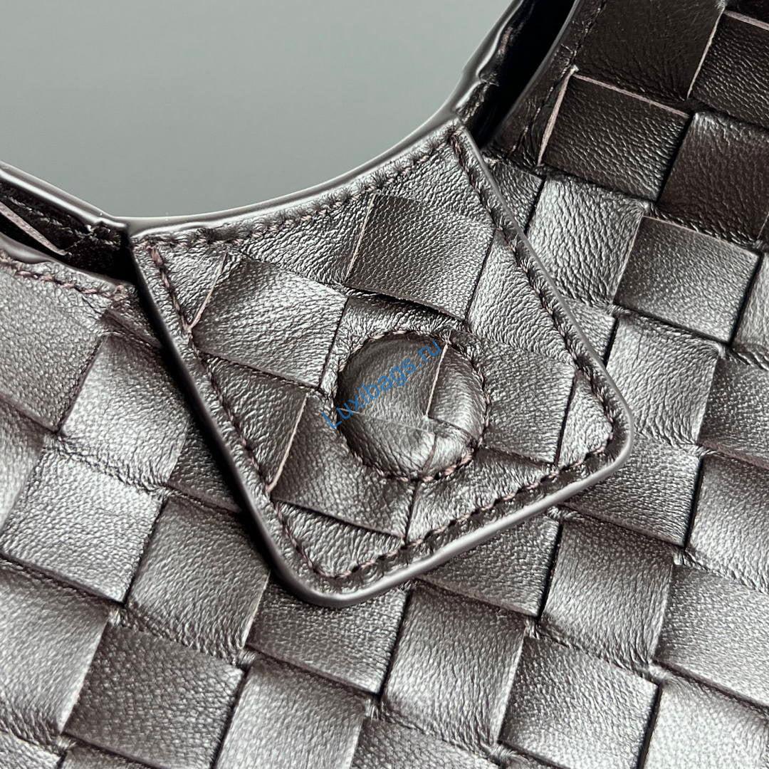 Bottega Veneta BV 854248V4SC01019 Small Campana Dark Brown | bottega veneta bv 854248v4sc01019 small campana 34