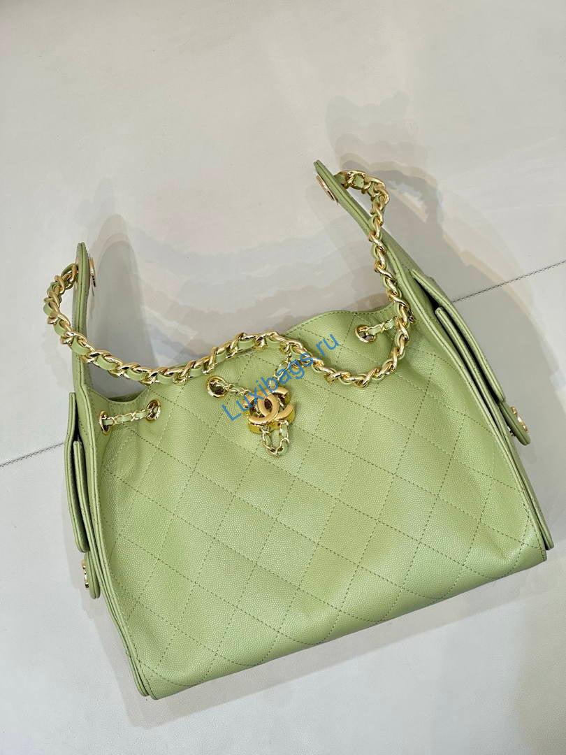 chanel as5293 small hobo grained calfskin lemon green 2 Chanel AS5293 Small Hobo Grained Calfskin lemon Green | chanel as5293 small hobo lambskin gold 331