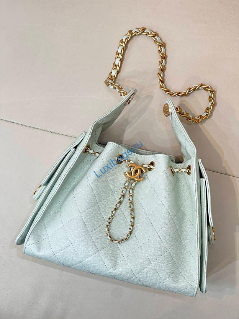 chanel as5293 small hobo grained calfskin light green 1 Chanel AS5293 Small Hobo Grained Calfskin Light green | chanel as5293 small hobo lambskin gold Light green 002