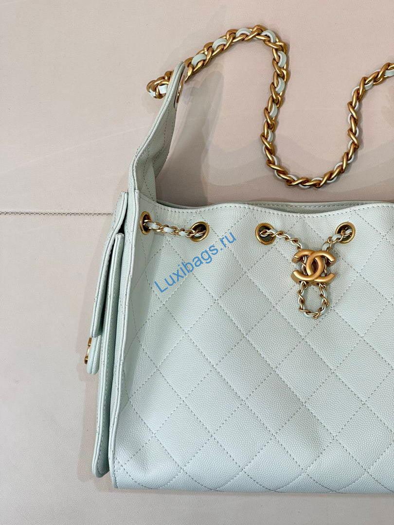 chanel as5293 small hobo grained calfskin light green 4 Chanel AS5293 Small Hobo Grained Calfskin Light green | chanel as5293 small hobo lambskin gold Light green 005