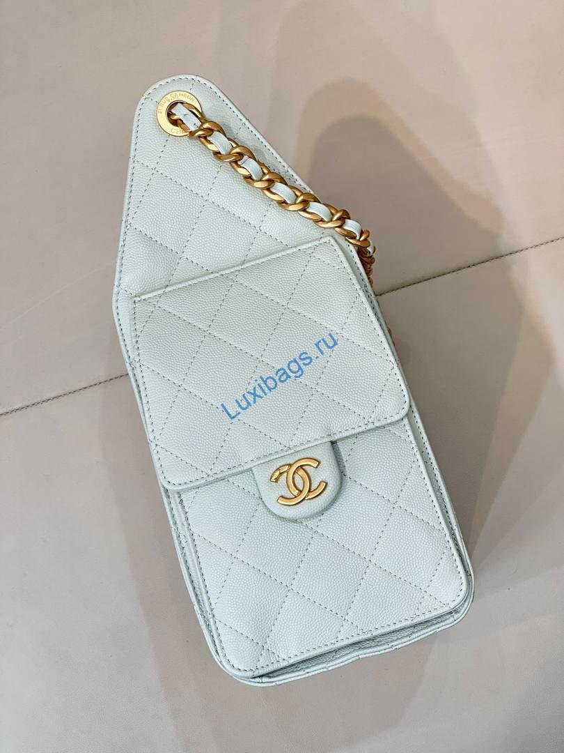 chanel as5293 small hobo grained calfskin light green 5 Chanel AS5293 Small Hobo Grained Calfskin Light green | chanel as5293 small hobo lambskin gold Light green 006