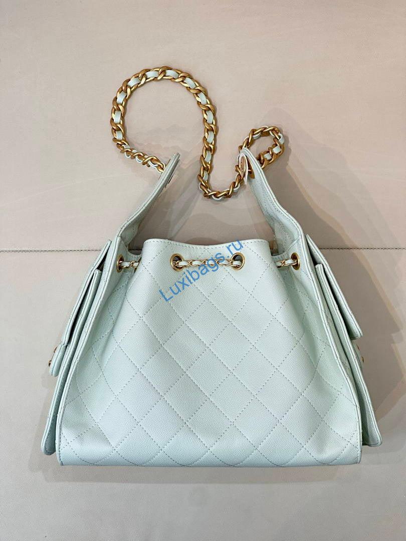 chanel as5293 small hobo grained calfskin light green 8 Chanel AS5293 Small Hobo Grained Calfskin Light green | chanel as5293 small hobo lambskin gold Light green 007