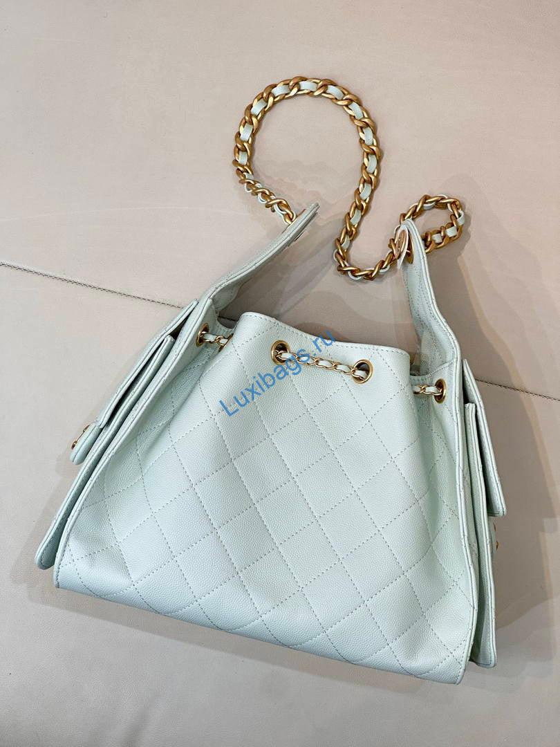 chanel as5293 small hobo grained calfskin light green 6 Chanel AS5293 Small Hobo Grained Calfskin Light green | chanel as5293 small hobo lambskin gold Light green 008