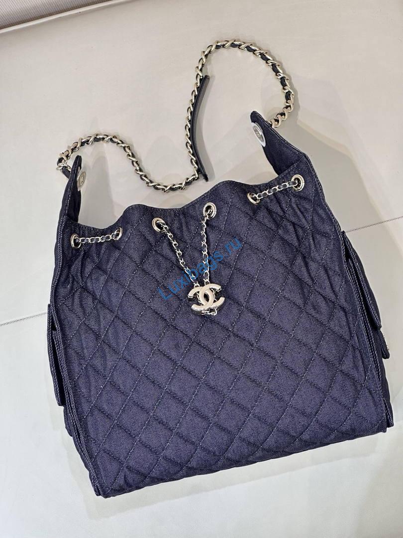 Chanel AS5311 Hobo Bag Canvas & Gold Metal Black | chanel as5311 hobo bag canvas gold metal 26