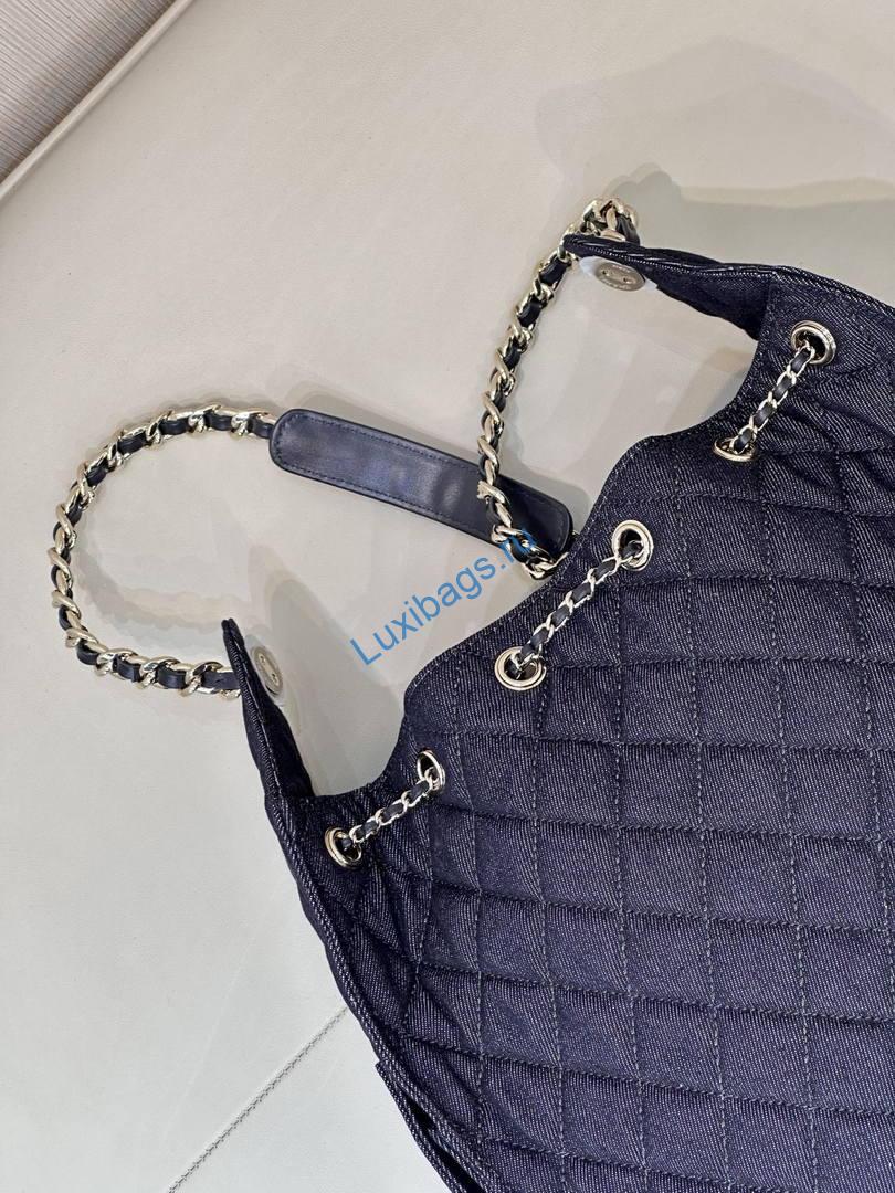 Chanel AS5311 Hobo Bag Canvas & Gold Metal Black | chanel as5311 hobo bag canvas gold metal 31