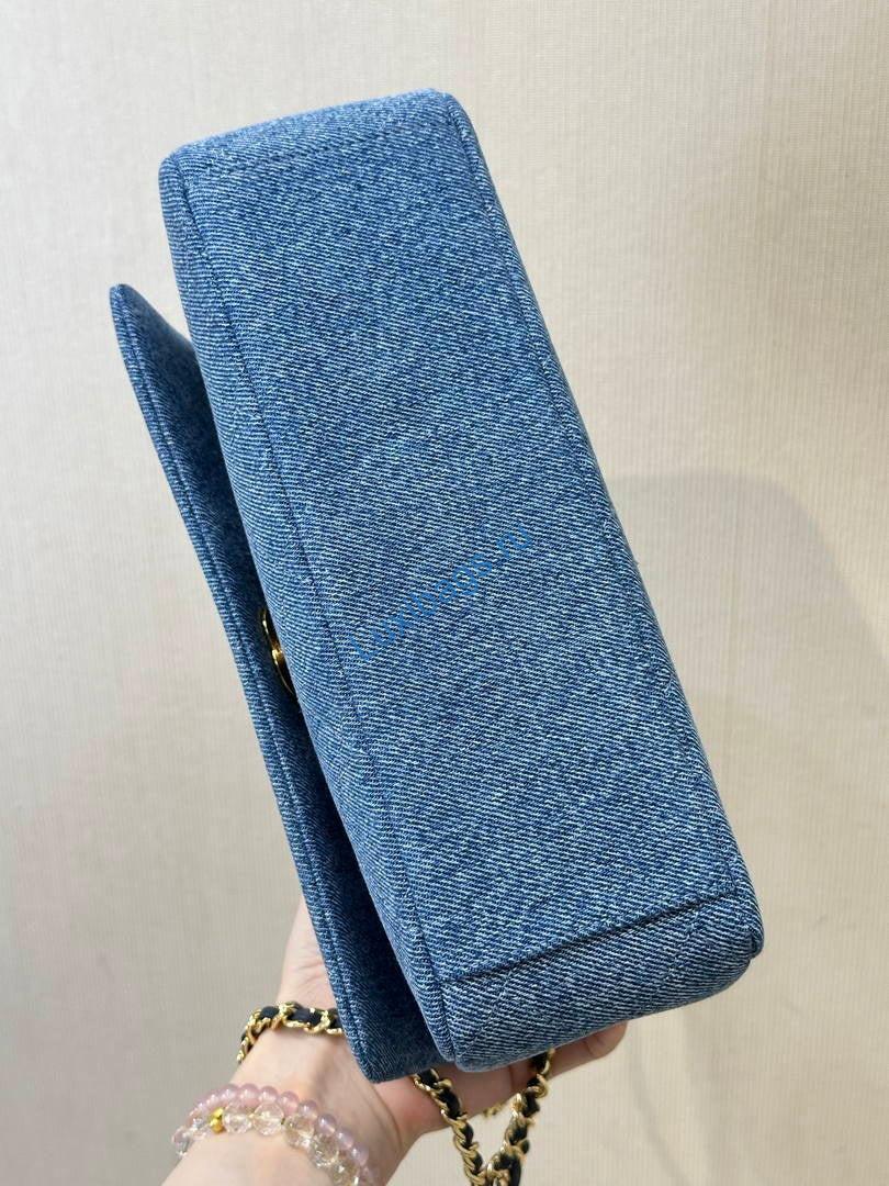 Chanel AS6417 Denim Blue Canvas & Gold Metal | chanel as6417 denim blue canvas gold metal 08
