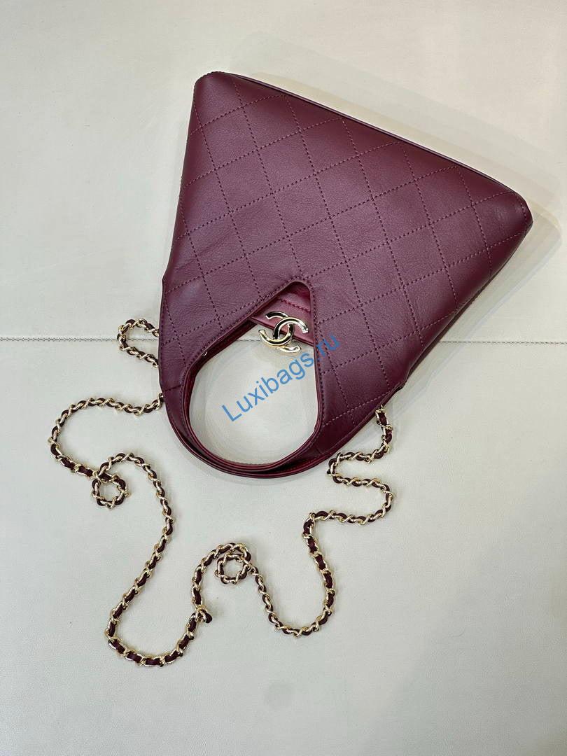 chanel hobo bag calfskin as6392 wine red 6 Chanel Hobo Bag Calfskin AS6392 Wine Red | chanel hobo bag calfskin as6392 16