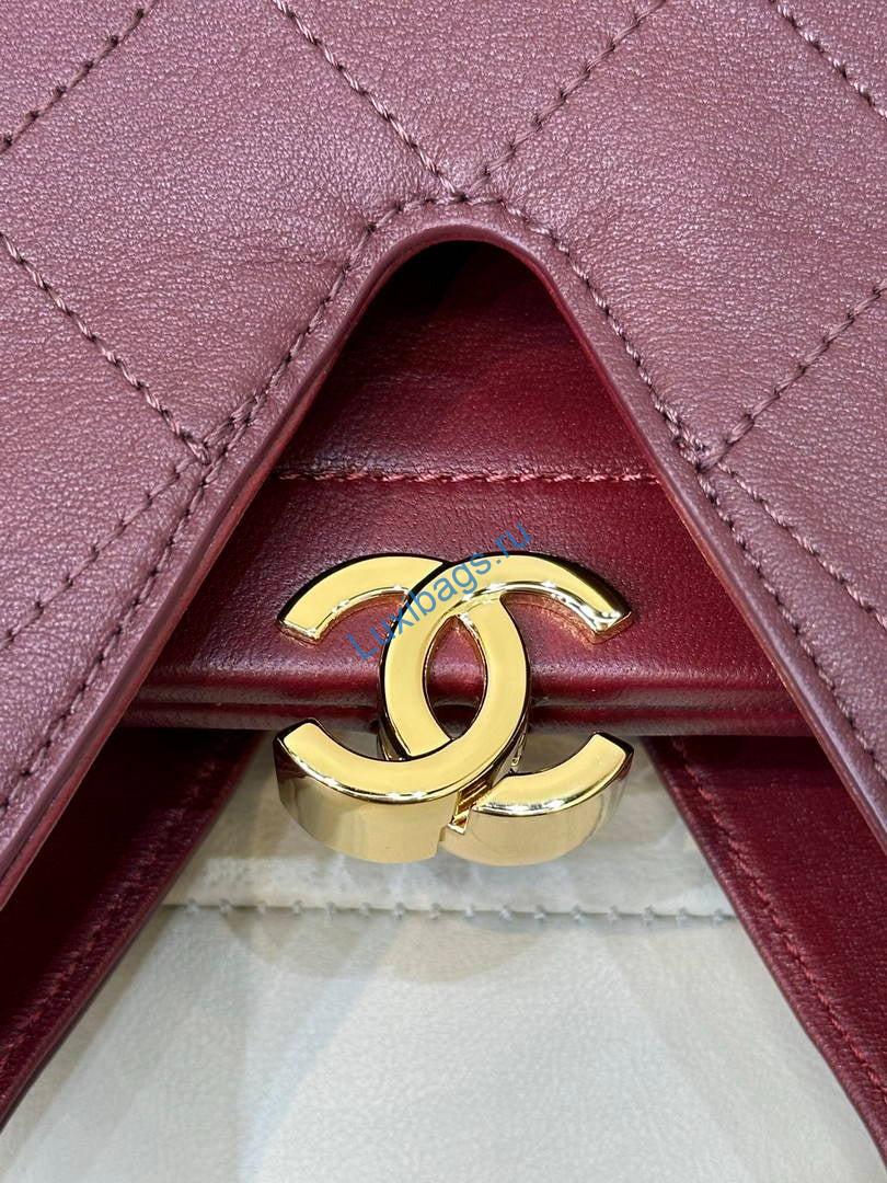 chanel hobo bag calfskin as6392 wine red 7 Chanel Hobo Bag Calfskin AS6392 Wine Red | chanel hobo bag calfskin as6392 17