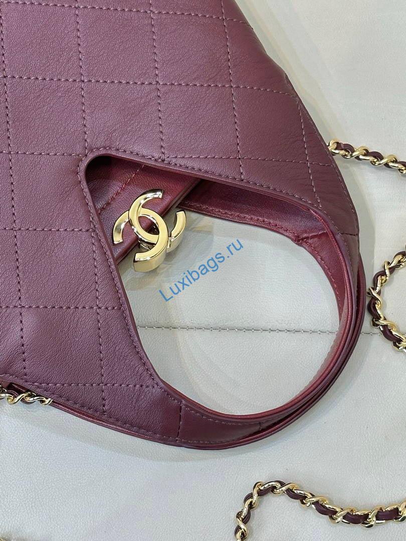 chanel hobo bag calfskin as6392 wine red 8 Chanel Hobo Bag Calfskin AS6392 Wine Red | chanel hobo bag calfskin as6392 18
