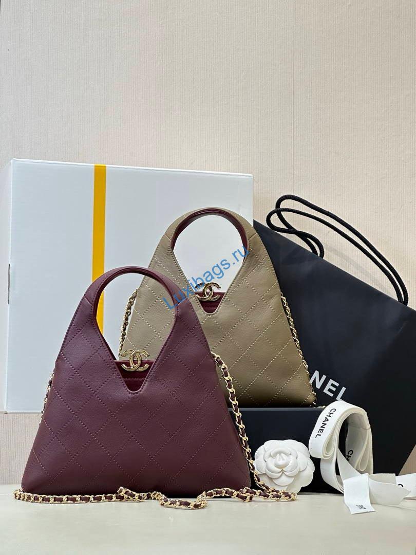 chanel hobo bag calfskin as6392 wine red 9 Chanel Hobo Bag Calfskin AS6392 Wine Red | chanel hobo bag calfskin as6392 19