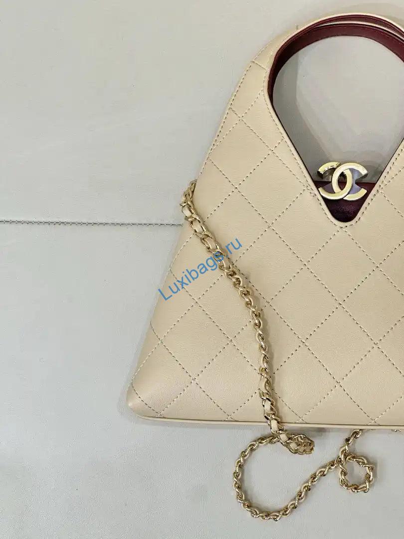 Chanel Hobo Bag Calfskin AS6392 Apricot | chanel hobo bag calfskin as6392 apricot 05