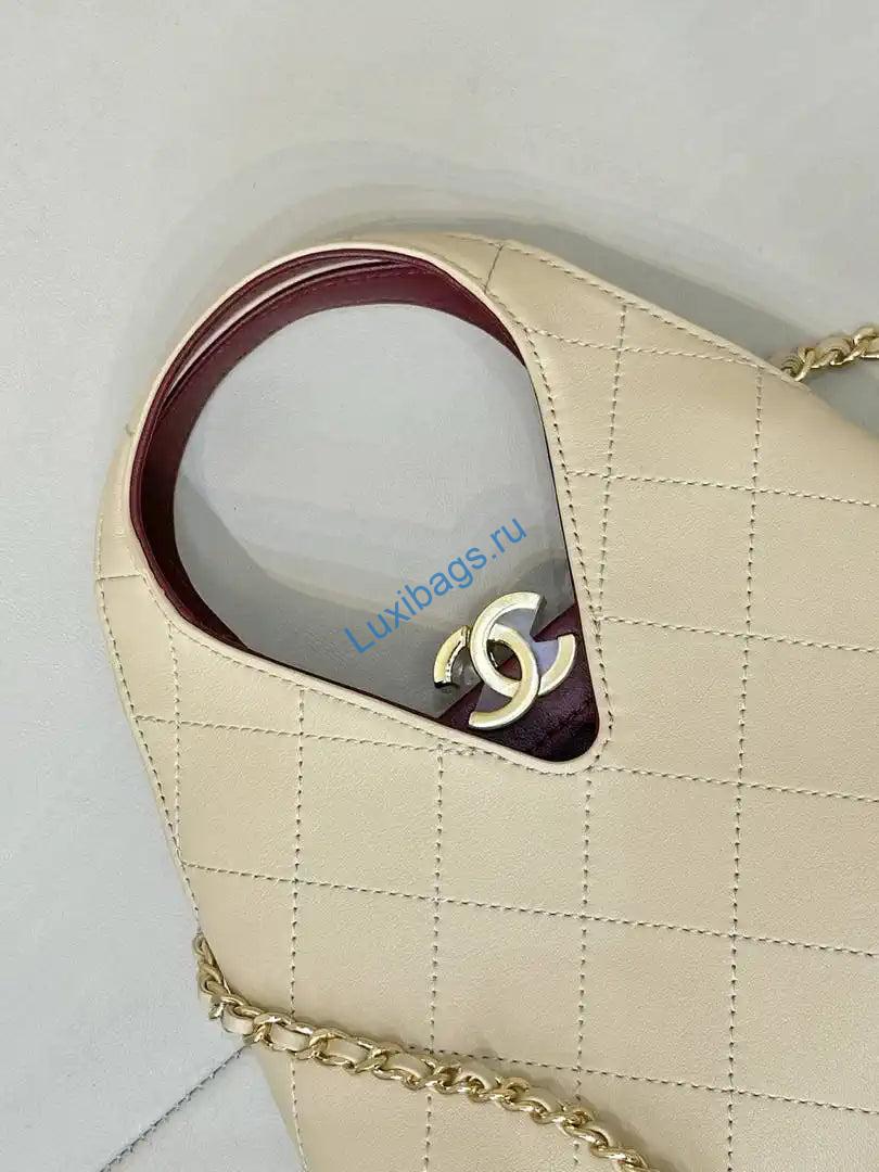Chanel Hobo Bag Calfskin AS6392 Apricot | chanel hobo bag calfskin as6392 apricot 06