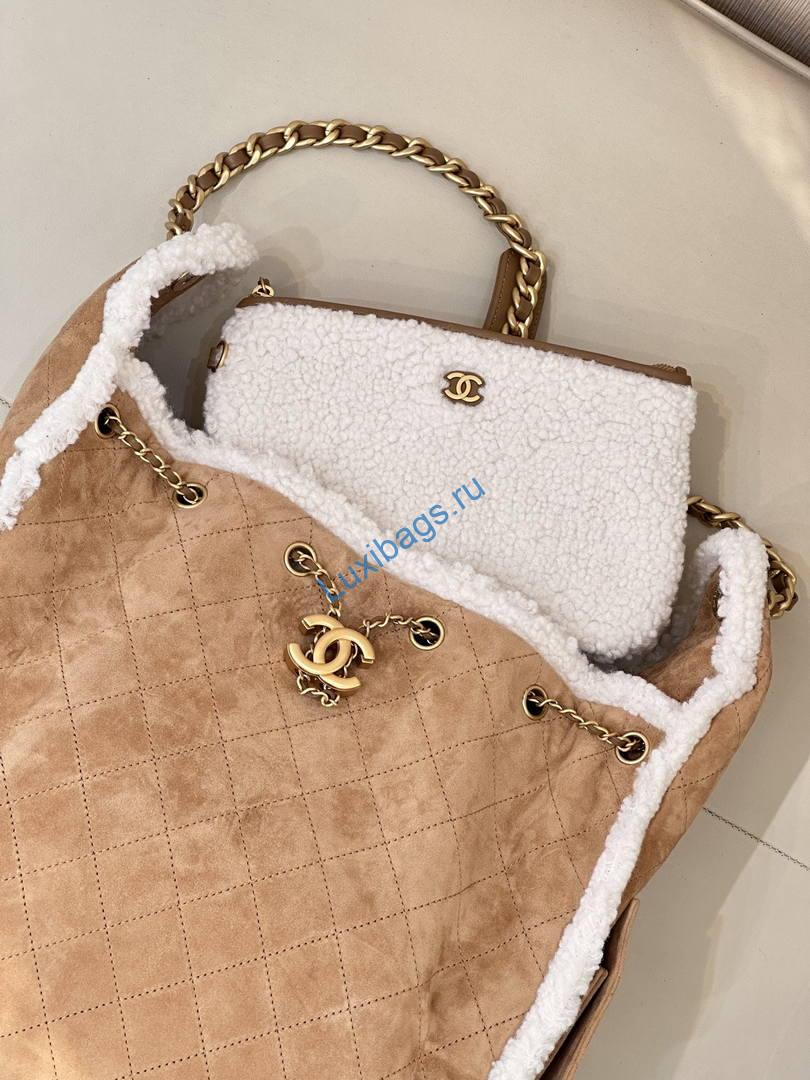 Chanel Shearling Sheepskin AS5311 Brown & White | chanel shearling sheepskin as5311 brown white 03