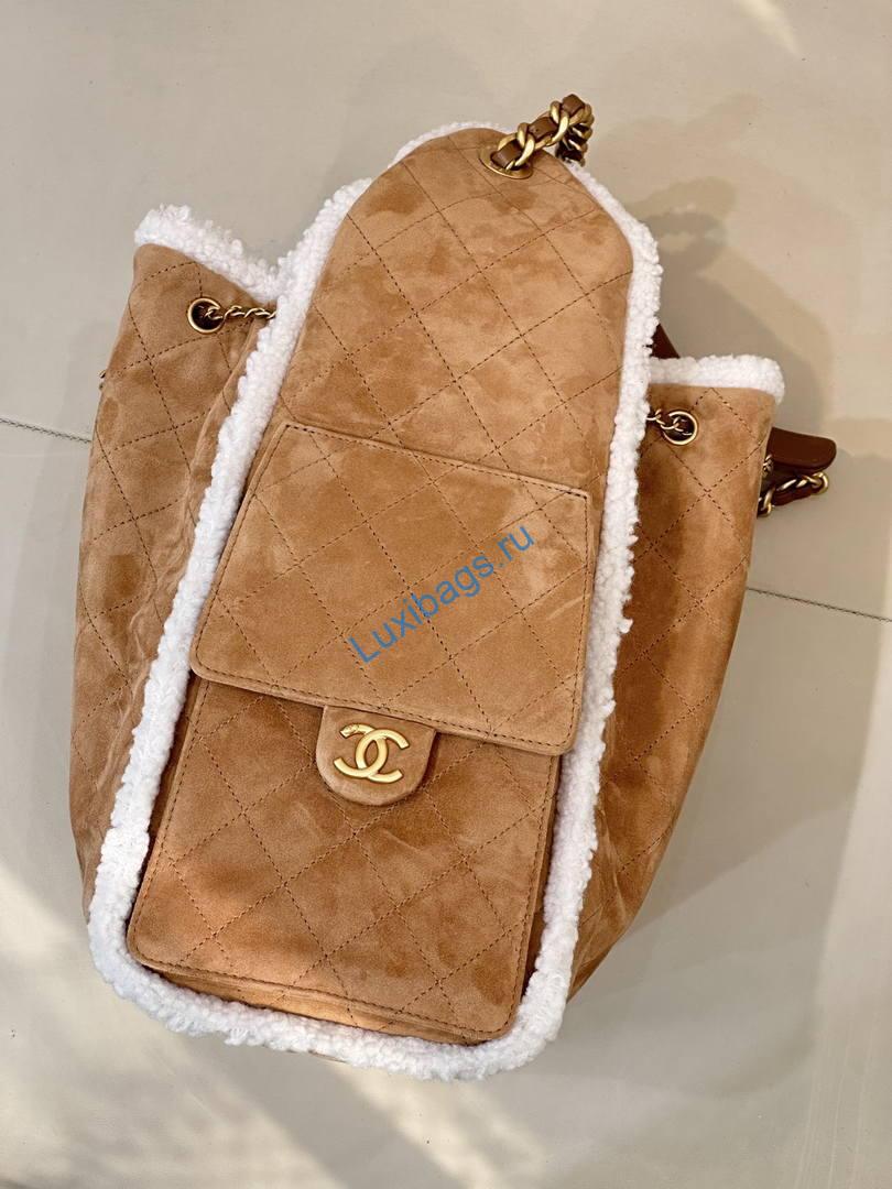 Chanel Shearling Sheepskin AS5311 Brown & White | chanel shearling sheepskin as5311 brown white 04