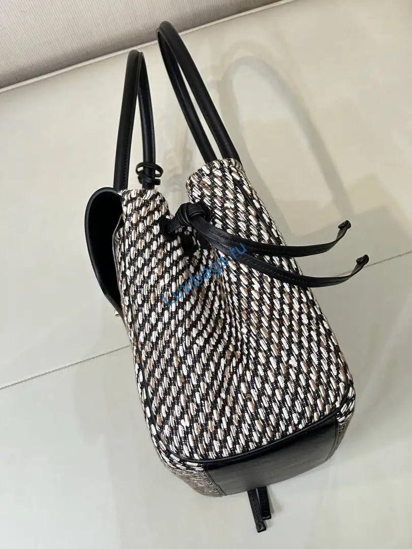 Chanel Shopping Bag Tweed &Calfskin AS6428 Gray Brown | chanel shopping bag tweed calfskin as6428 gray brown 005