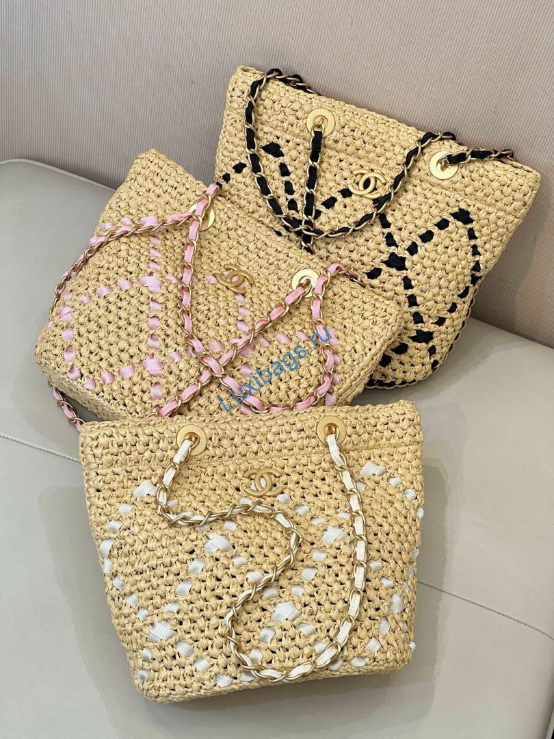 chanel small shopping bag braided raffia as5811 beige black 1 Chanel Small Shopping Bag Braided Raffia AS5811 Beige Black | chanel small shopping bag braided raffia as5811 beige 31